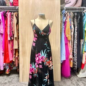 Forever21 Floral Black Maxi Dress